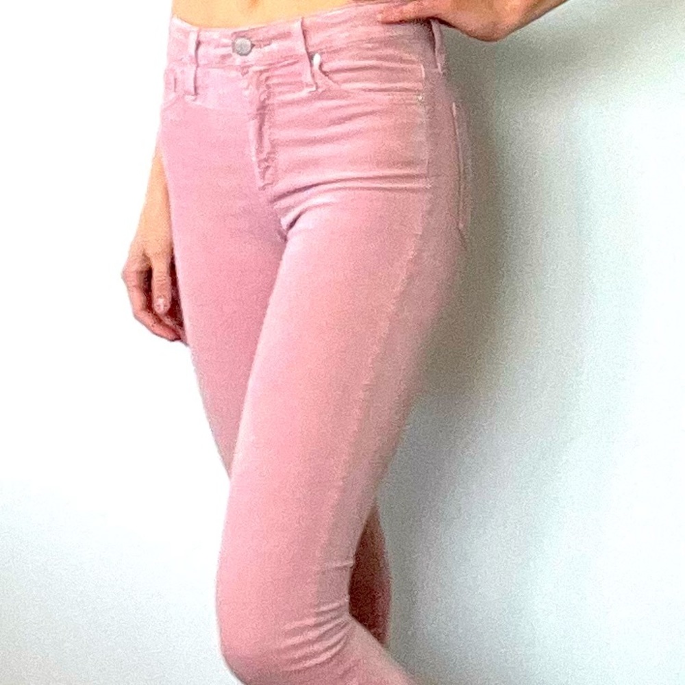 Blush colored AG jeans